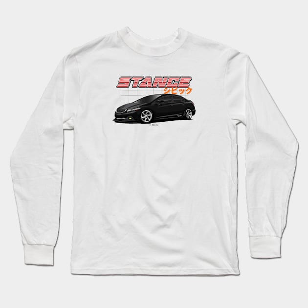 Civic Fb Long Sleeve T-Shirt by LpDesigns_